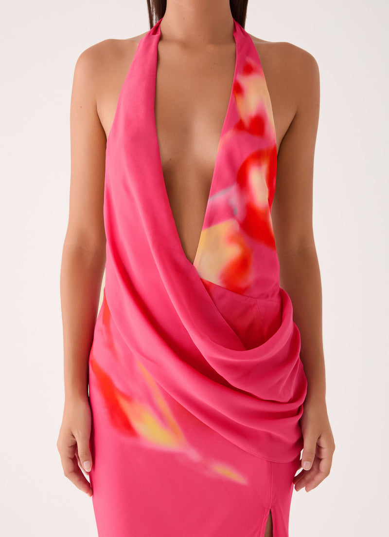 Calanbra Maxi Dress - Fuchsia
