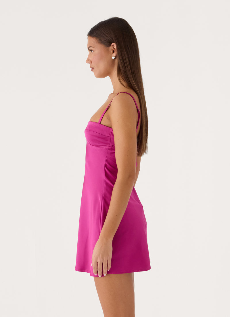 Camden Mini Dress - Deep Pink