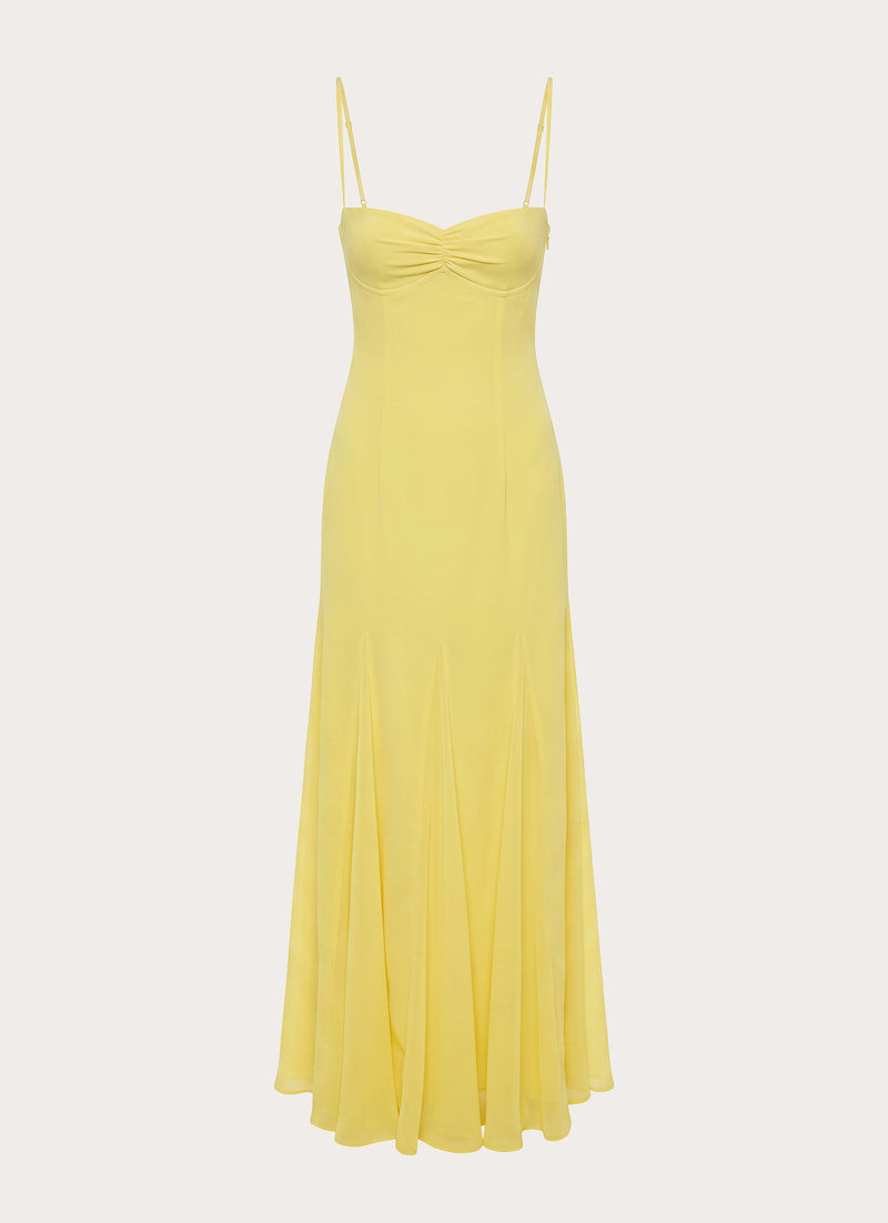 Carlin Maxi Dress - Bright Lemon
