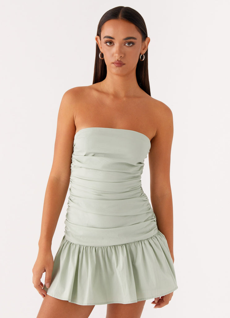 Carmel Mini Dress - Sage