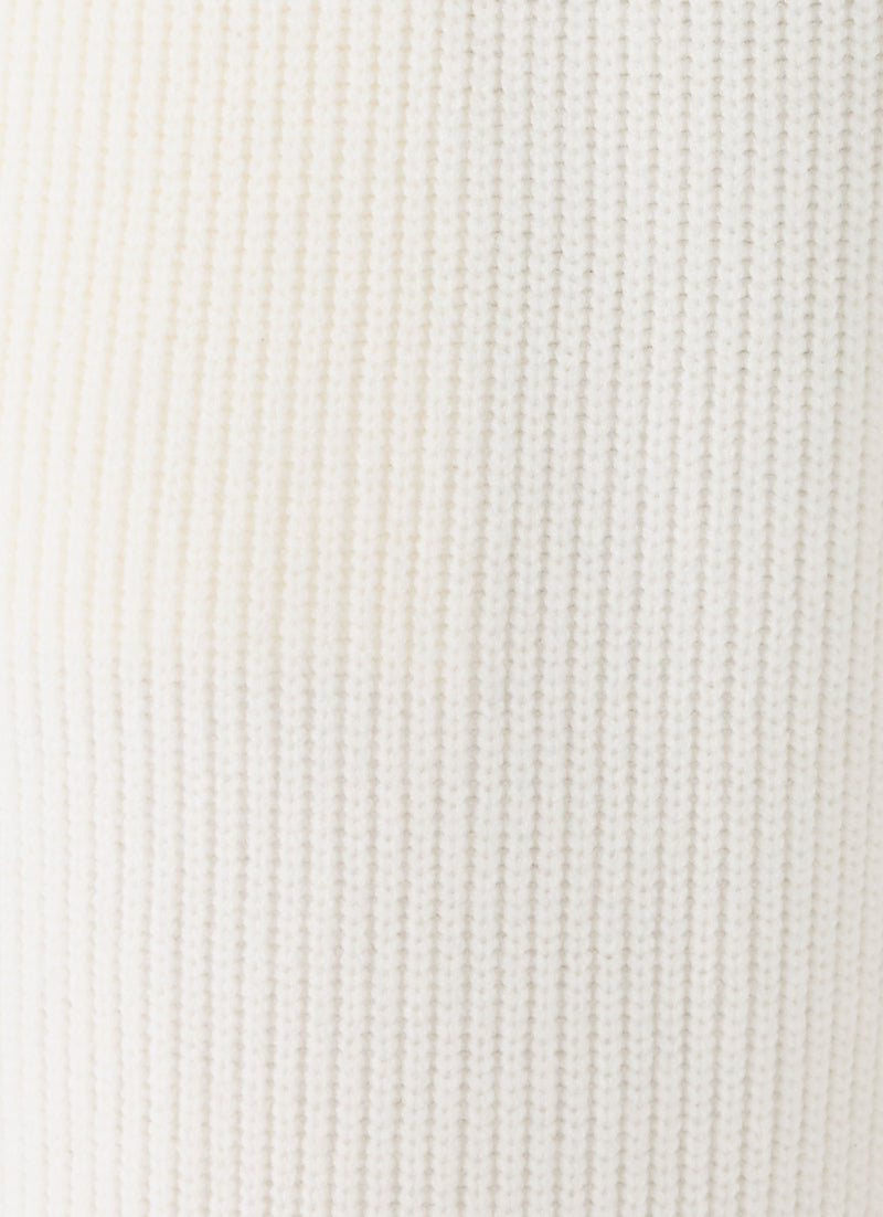 Cauaria Button Low Rise Knit Pants - Ivory