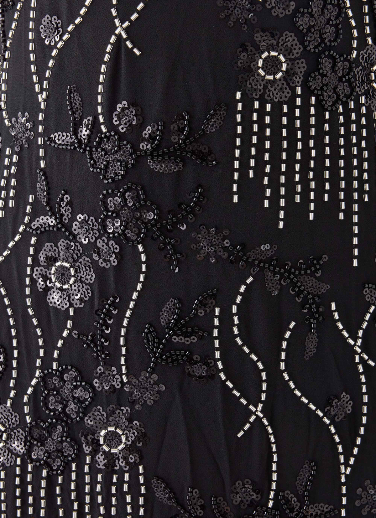Celandine Beaded Maxi Dress - Black
