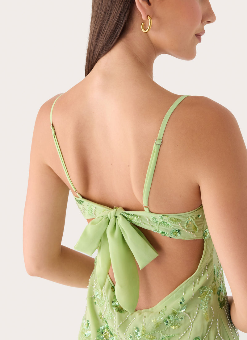 Celandine Mini Dress - Lime