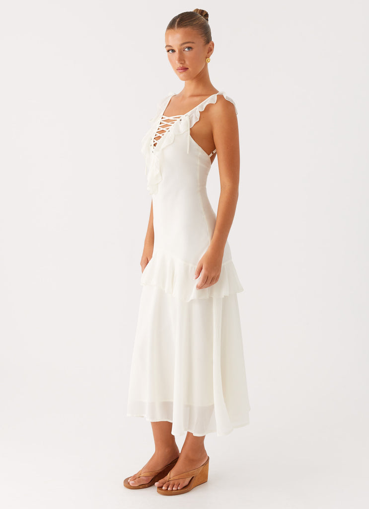 Celie Midi Dress Ivory 2
