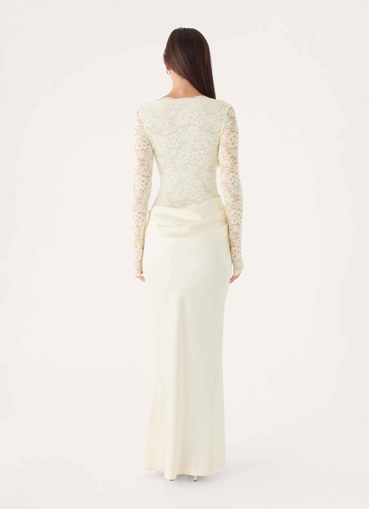 Cerelia Long Sleeve Maxi Dress - Ivory