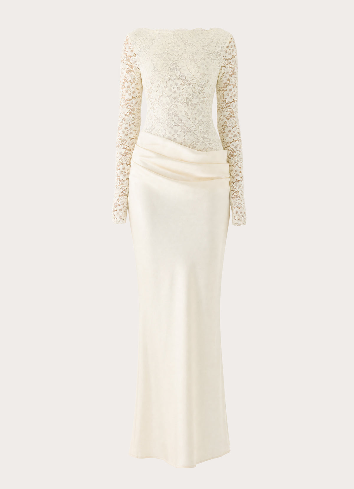 Cerelia Long Sleeve Maxi Dress - Ivory
