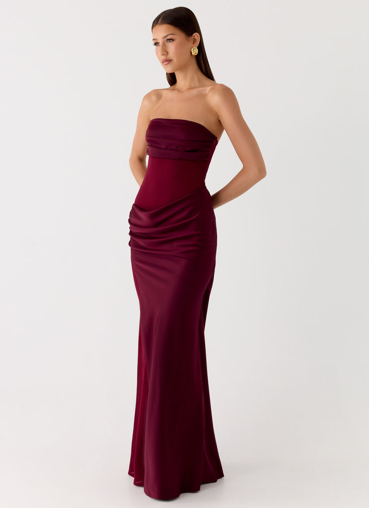 Champagne Skies Maxi Dress - Plum
