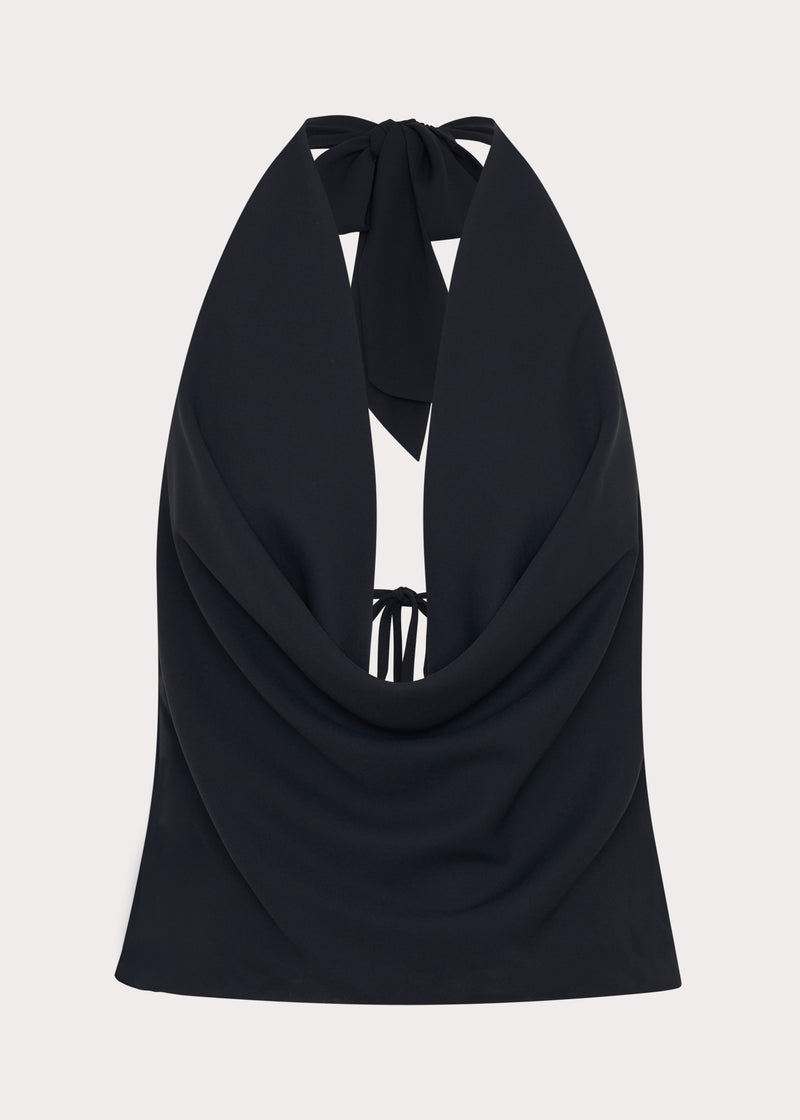 Charli Cowl Top - Black