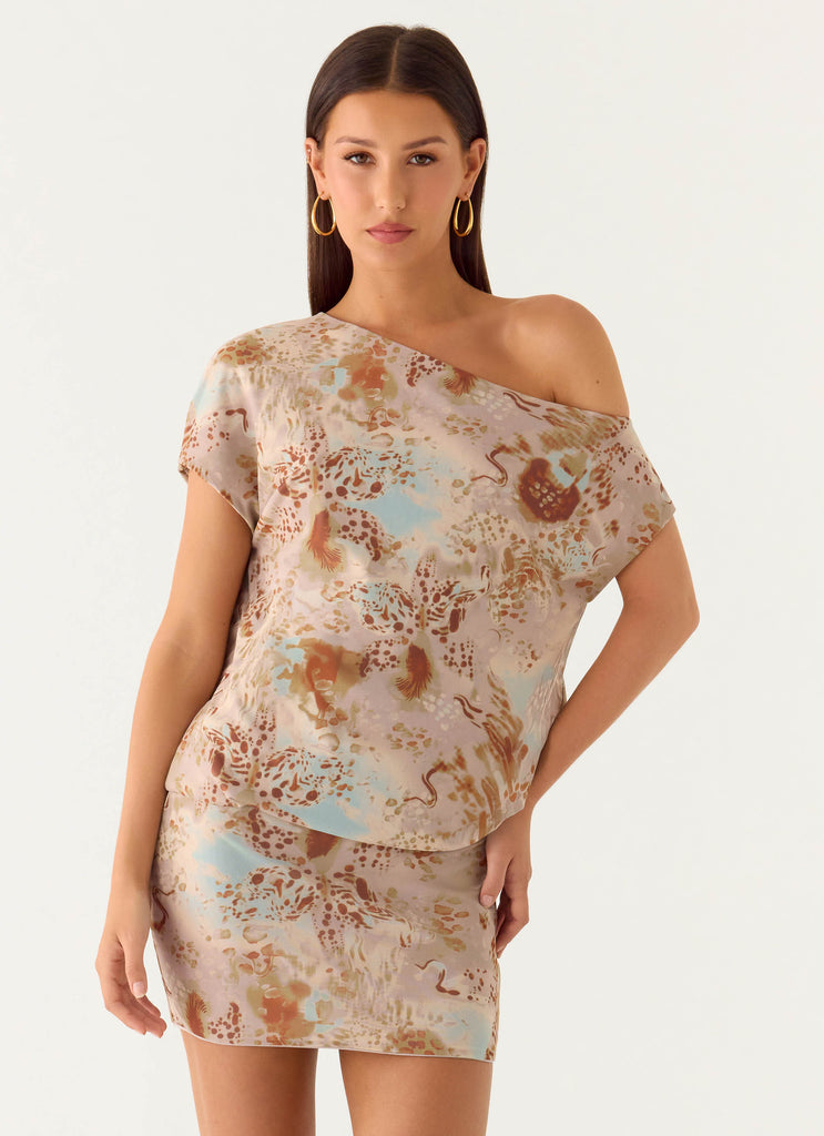 Cinema Mini Dress - Desert Blur