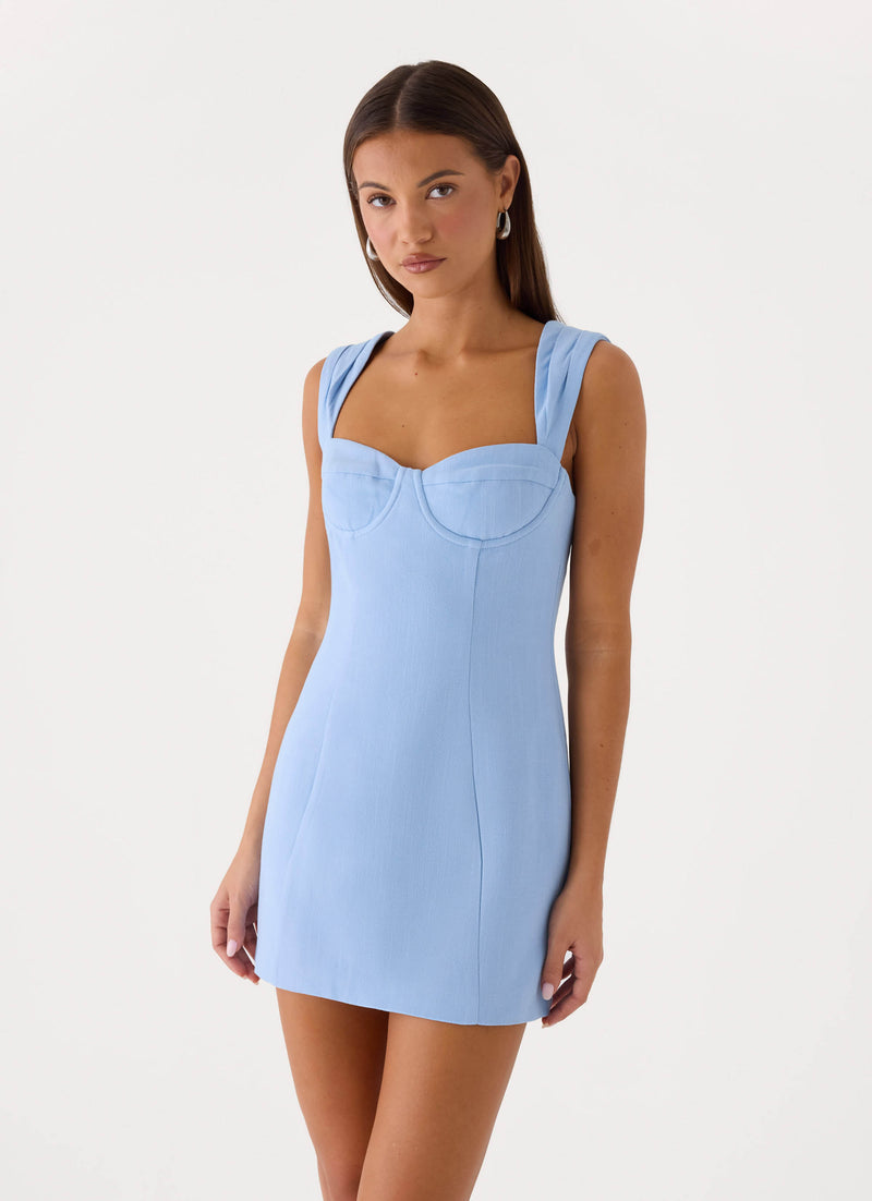 Cloud Mini Dress - Powder Blue