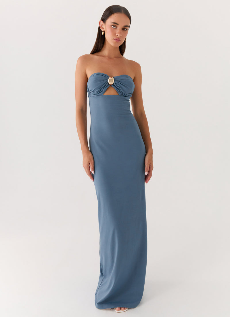 Coast Is Clear Maxi Dress - Coastal Blue