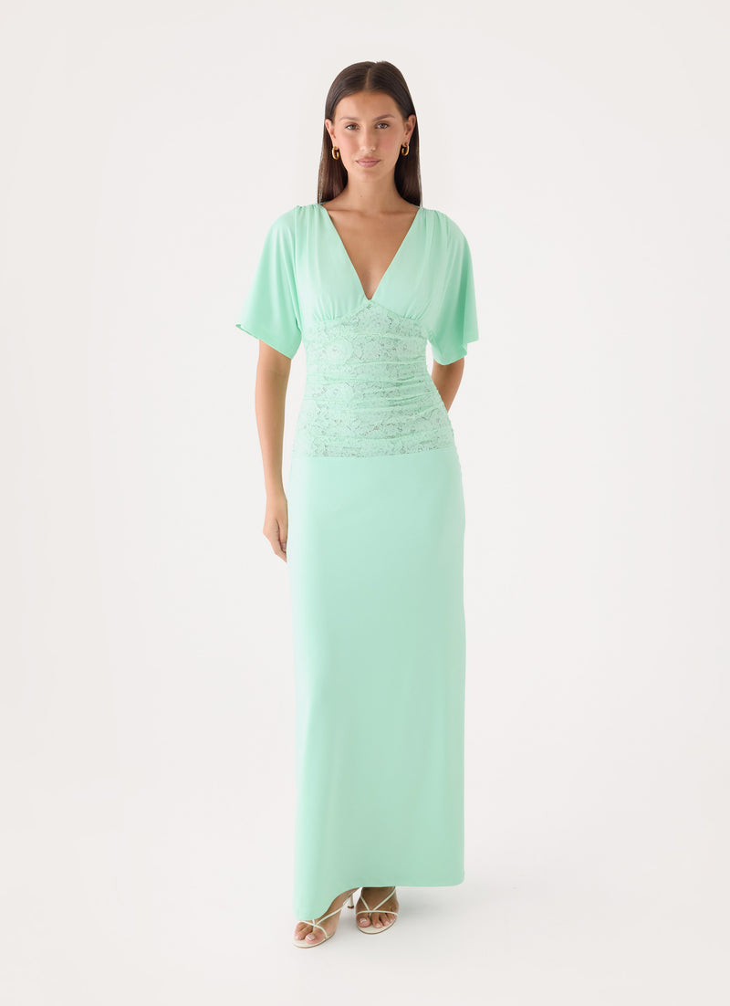 Comes To You Maxi Dress - Misty Jade