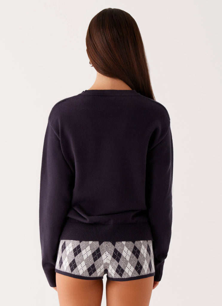 Context Knit Sweater - Navy