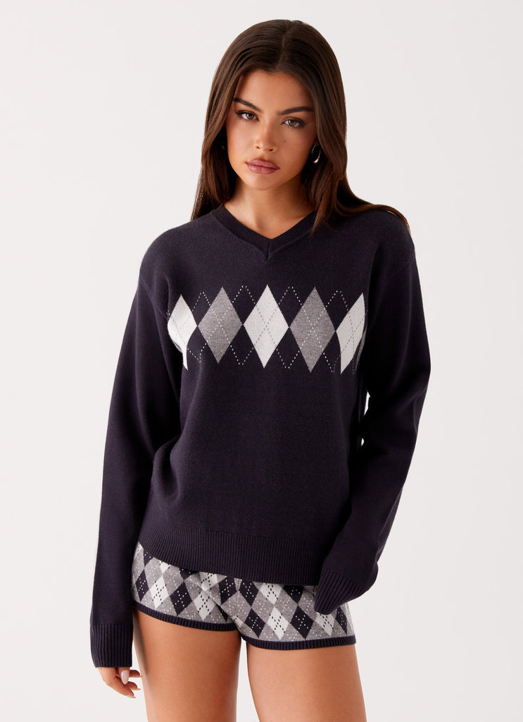 Context Knit Sweater - Navy