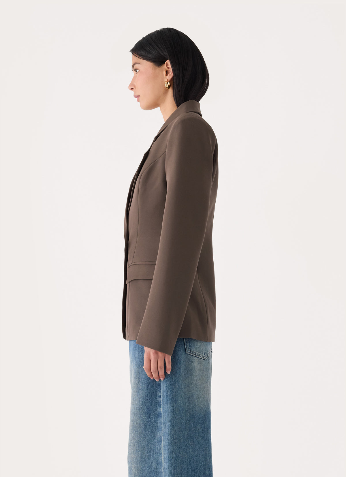 Corsita Cinched Blazer - Chocolate