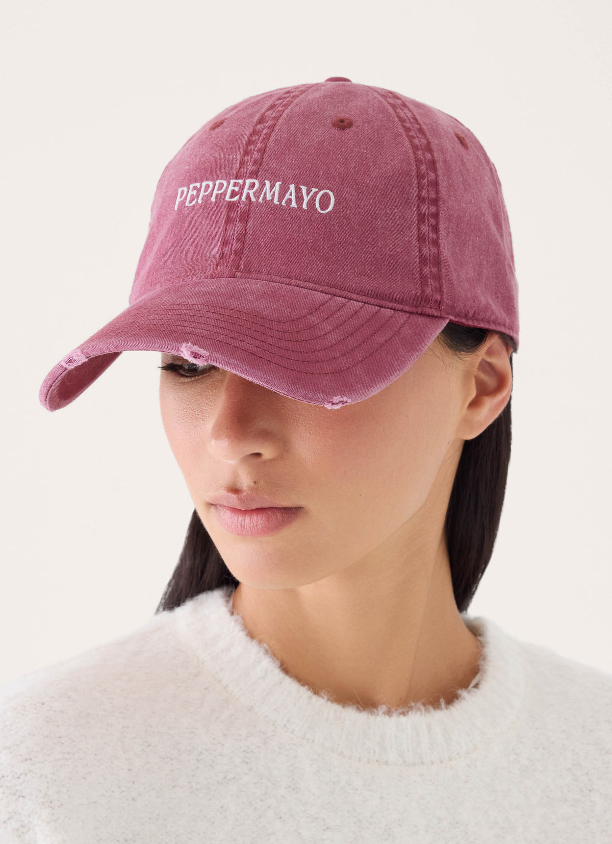 Courtside Baseball Cap - Maroon
