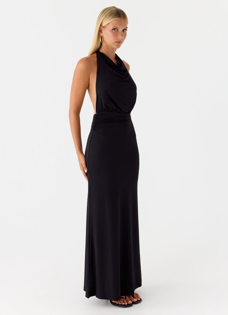 Crazy Over Me Maxi Dress - Black