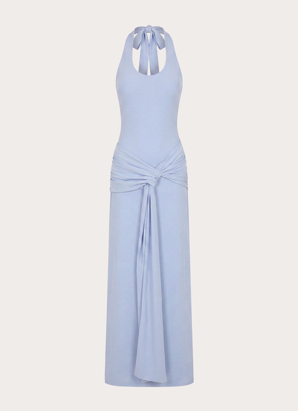 Cristal Halter Maxi Dress - Blue