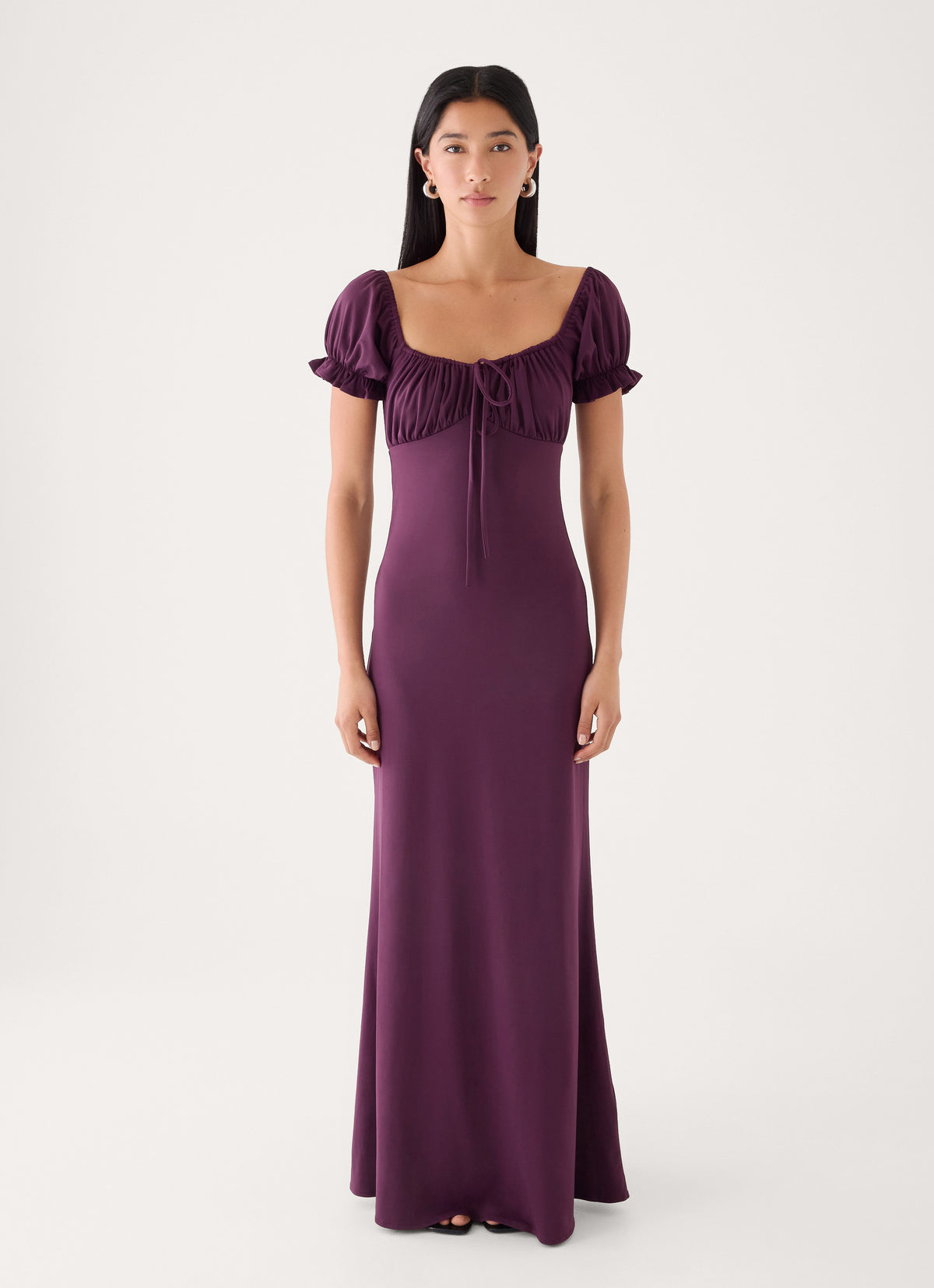 Dahli Jersey Maxi Dress - Eggplant