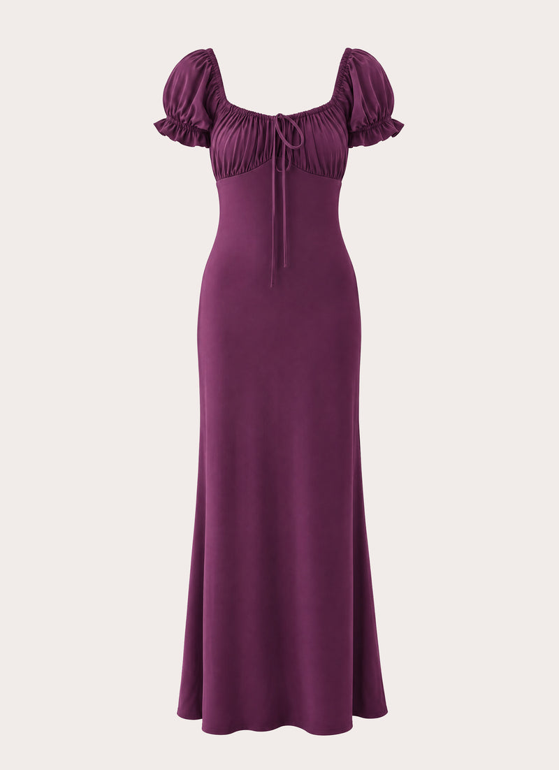 Dahli Jersey Maxi Dress - Eggplant
