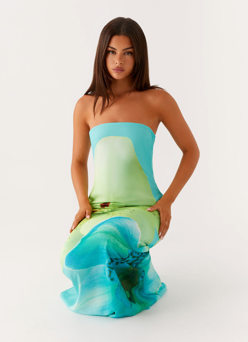 Darcy Maxi Dress - Turquoise Floral