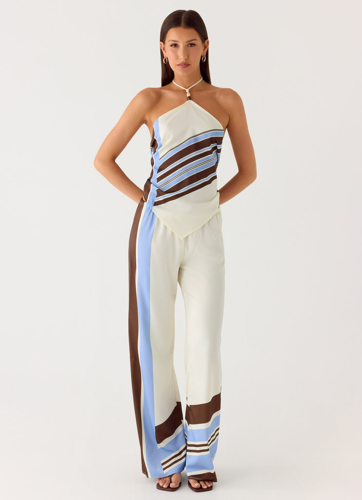 Deacon Low Rise Pants - Purple Stripe