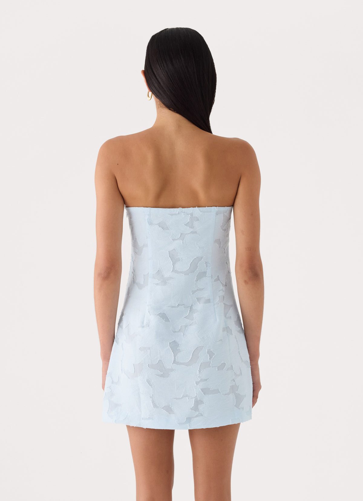 Della Lace Strapless Mini Dress