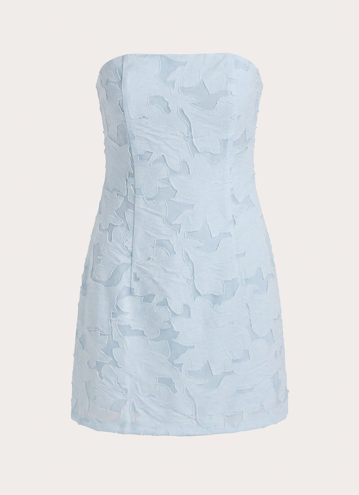Della Lace Strapless Mini Dress - Blue