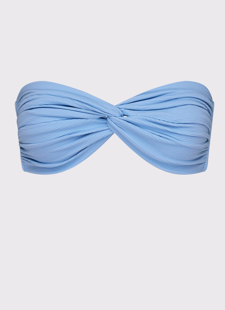 Delta Bandeau Bikini Top - Blue