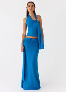 Demiase Maxi Skirt - Royal Blue