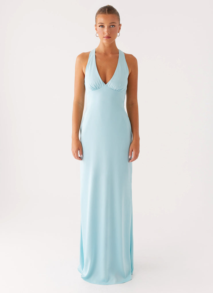 Desi Halterneck Maxi Dress - Mint