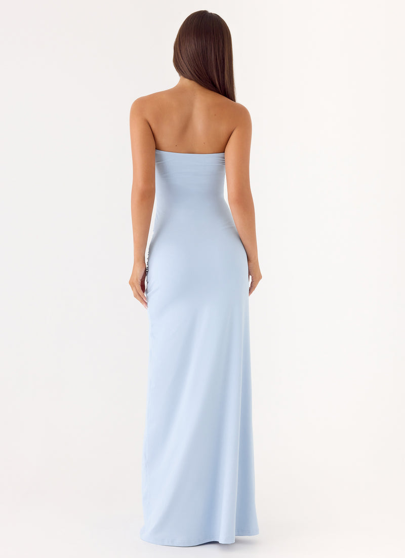 Dimmi Strapless Maxi Dress - Blue
