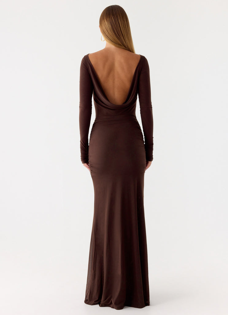 Dray Maxi Dress - Chocolate