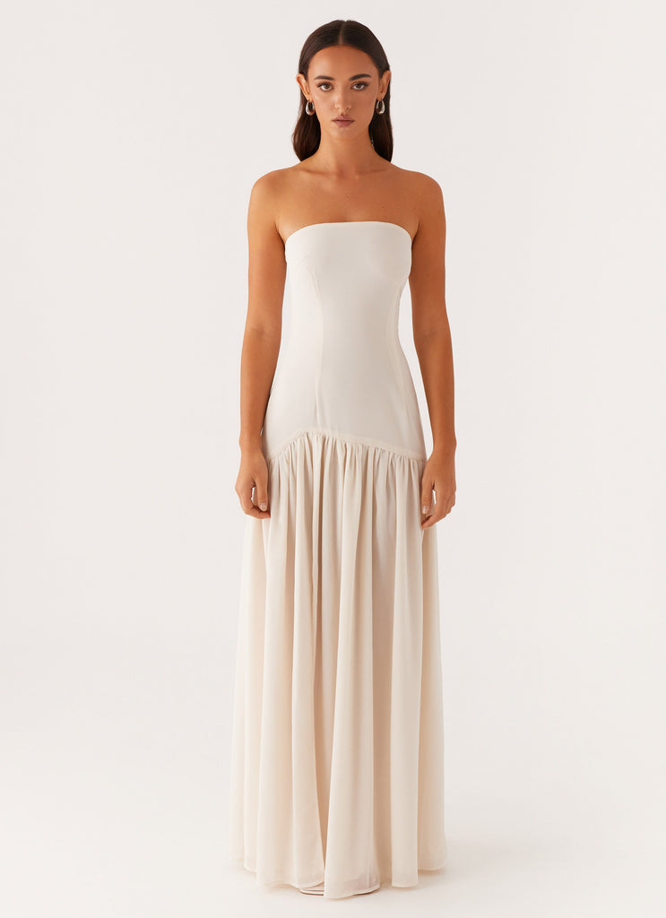 Eden Strapless Maxi Dress - Ivory