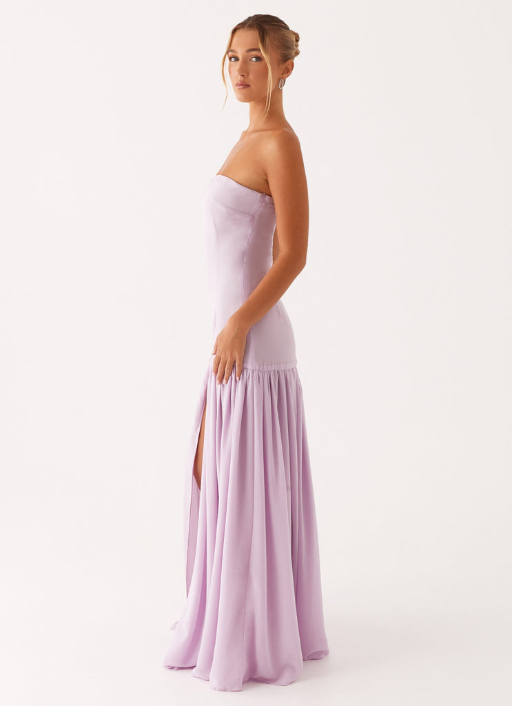 Eden Strapless Maxi Dress - Lilac