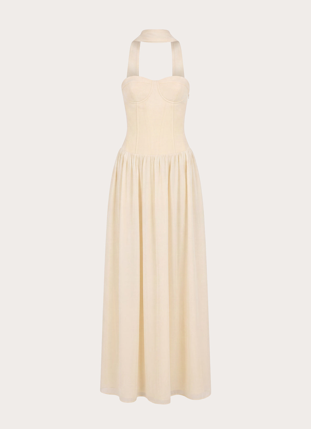Elianah Scarf Maxi Dress - Yellow