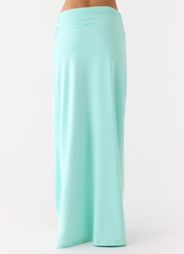 Elisabetta Maxi Skirt - Aqua