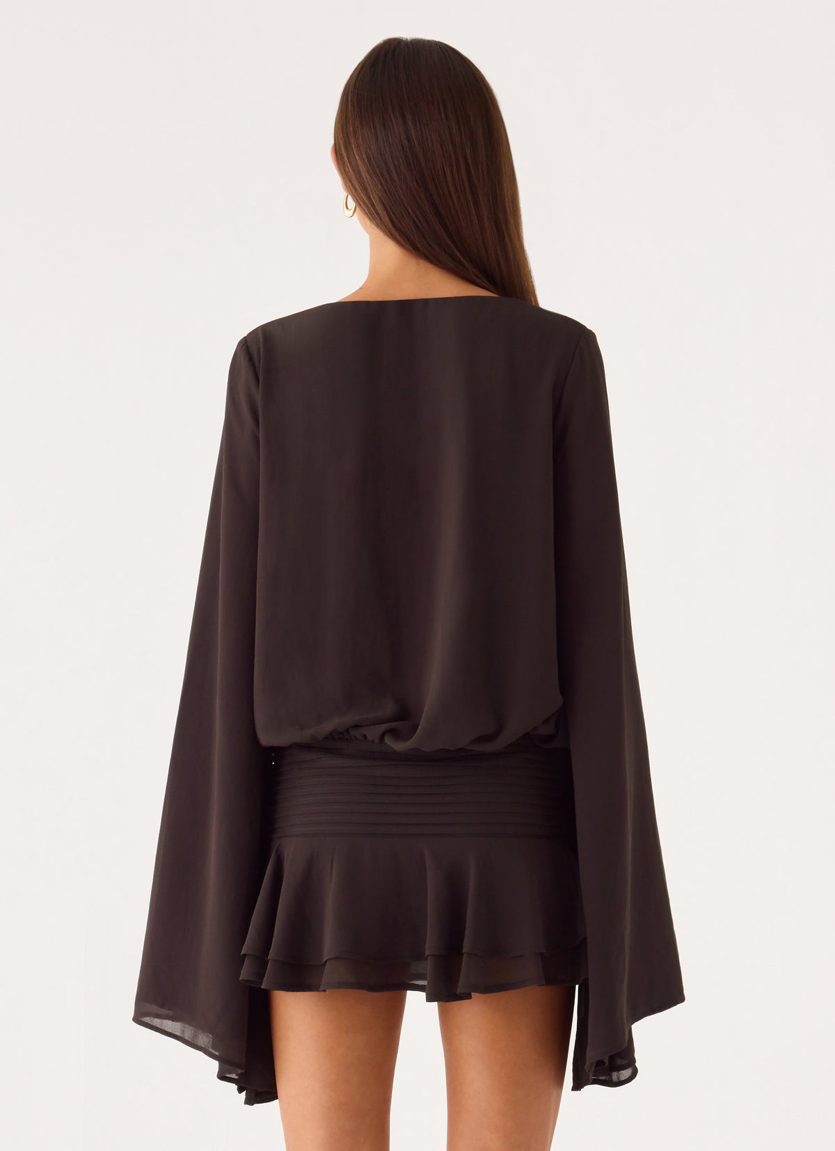 Elisana Mini Dress - Chocolate