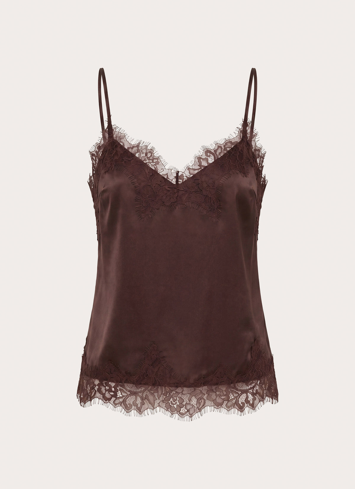 Ellora Cami Top - Chocolate