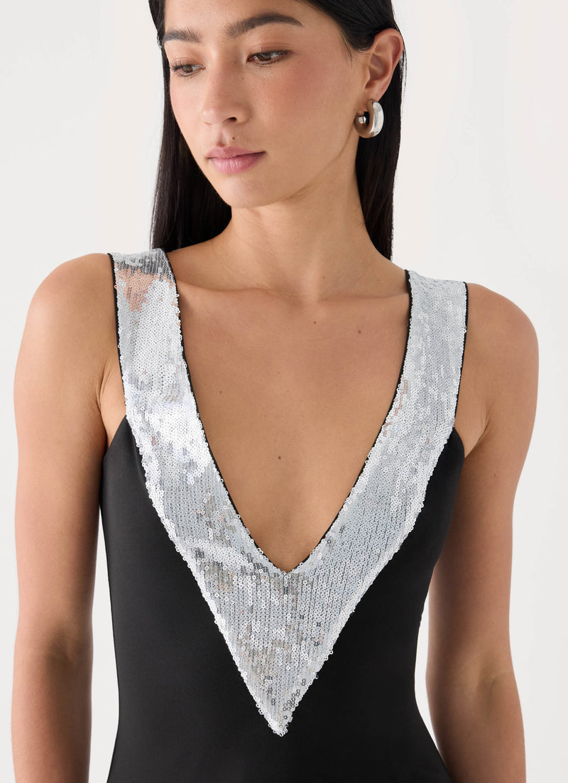 Eluna Midi Dress - Black