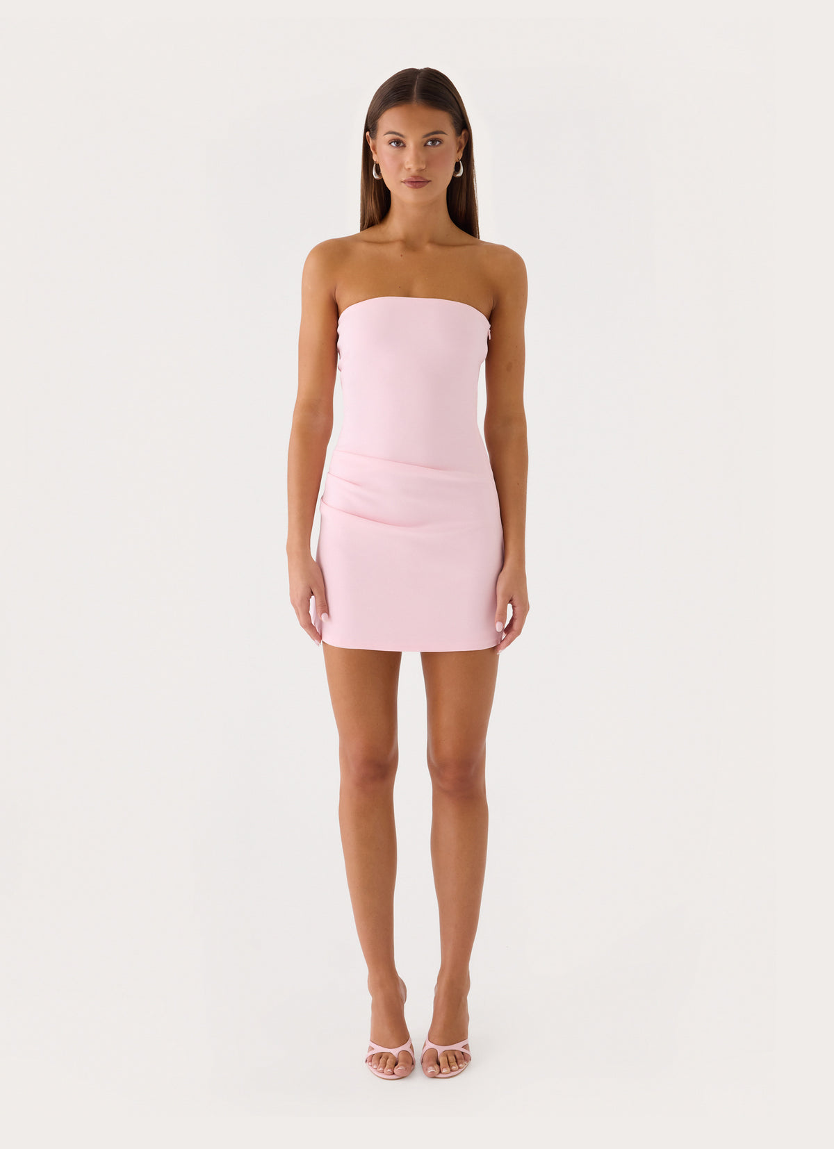 Eluna Strapless Mini Dress - Pink