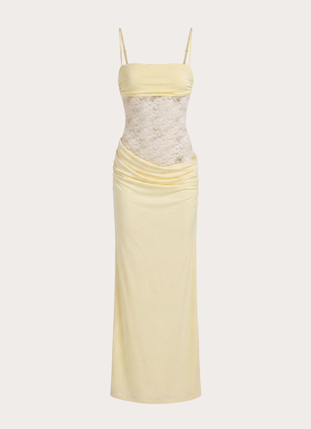 Emesy Lace Maxi Dress - Yellow