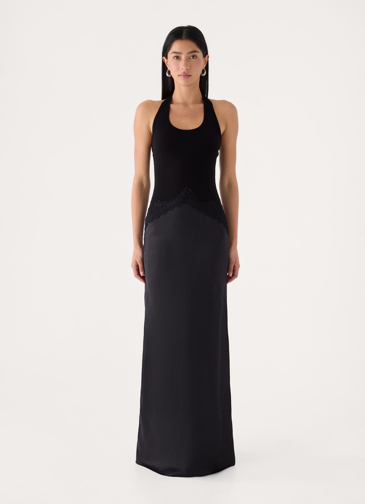 Emika Halter Maxi Dress - Black