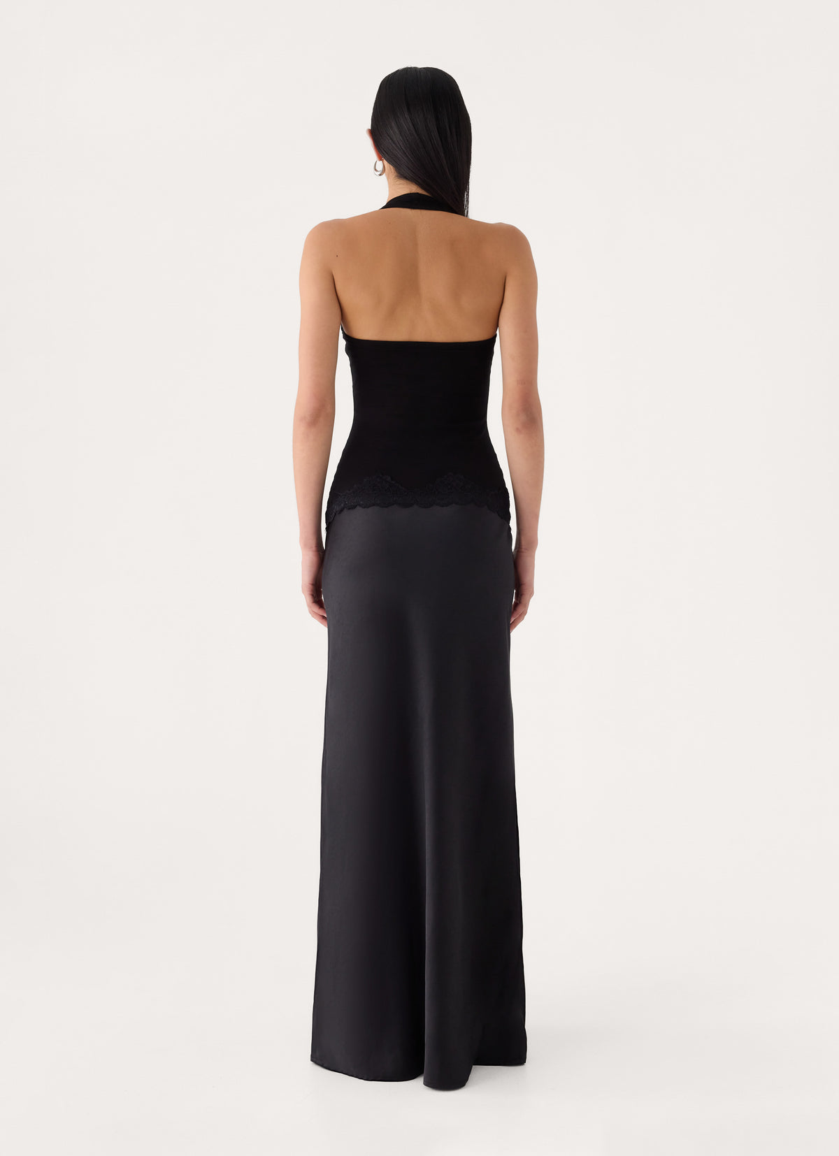 Emika Halter Maxi Dress - Black