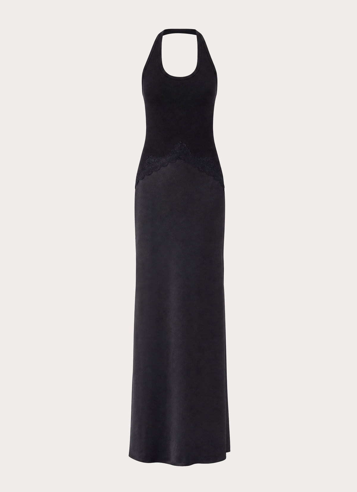 Emika Halter Maxi Dress - Black