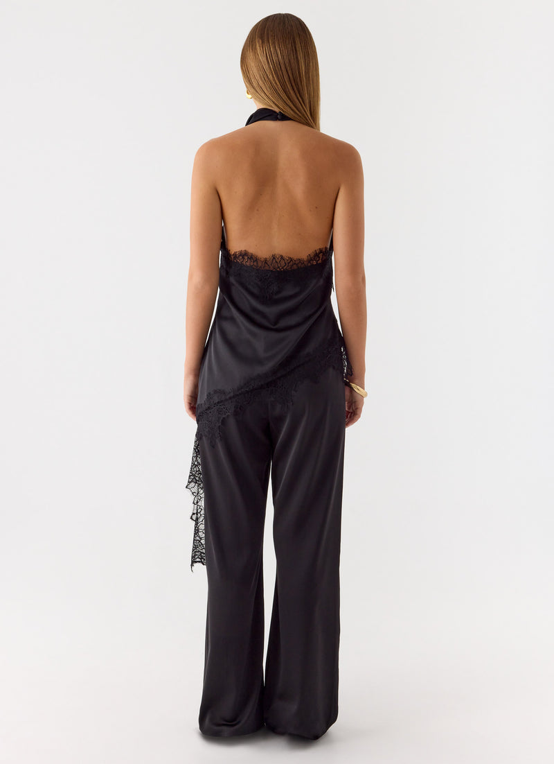 Emilee Cowl Top - Black