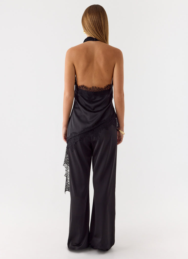 Emilee Cowl Top - Black