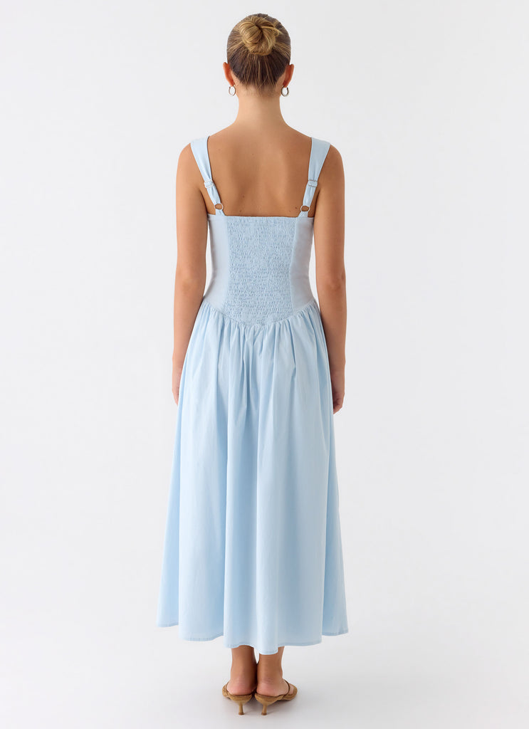 Emmalina Midi Dress - Blue