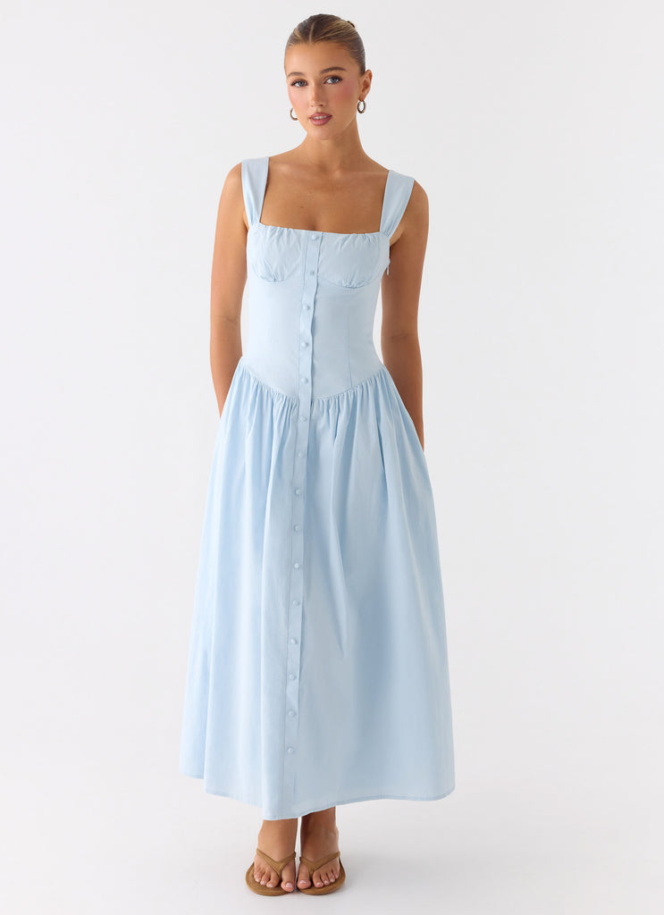 Emmalina Midi Dress - Blue