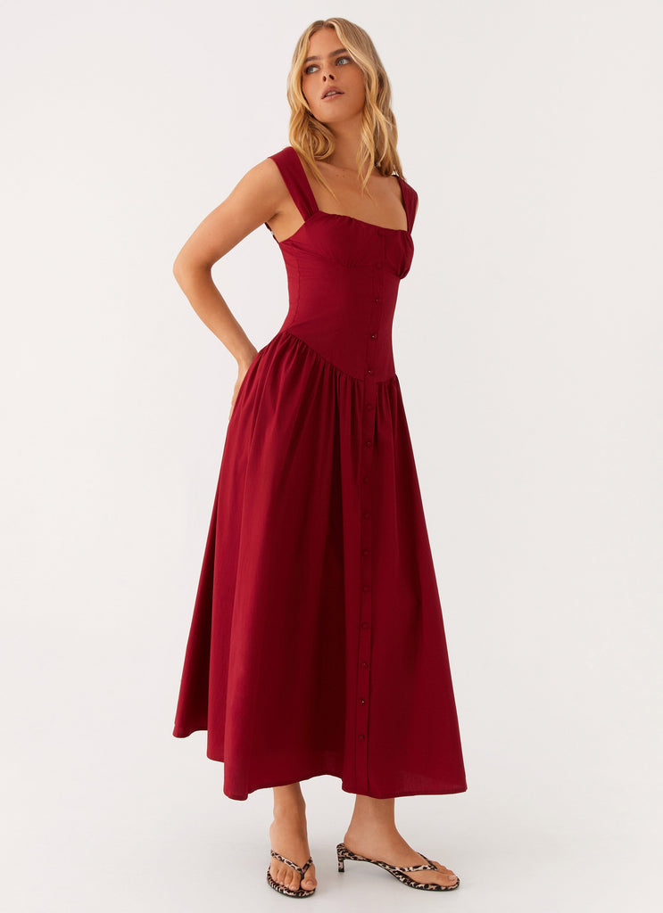 red dress nz Rat & Boa Cecelia Maxi Dress Dress Hire NZ